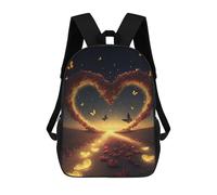 sinyumoney Love Path with Butterflies -1 Mochila Escolar Infantil Impresa En 3D, Mochila Informal De Moda Para Niños, Mochila De Viaje De Alta Capacidad Para Libros Para Niños 17inch