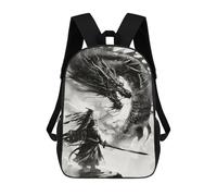 sinyumoney Loyal Dragon Ink Wash Mochilas Para Niños Mochila Escolar Mochila Escolar Impresa En 3D Mochilas Escolares De Moda Para Niños De Primaria Y Secundaria 17inch