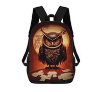 sinyumoney Lucky Owl Painting Mochila Escolar Grande Resistente Al Agua Para Portátil Para Niños/niñas/adolescentes 17inch