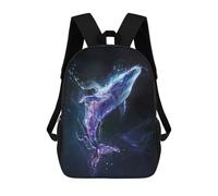 sinyumoney Luminescent Whale Dive Mochila Escolar Informal Para El Día A Día, Ideal Para El Trabajo, El Colegio, El Camping, Las Aventuras Al Aire Libre Y Los Viajes Diarios 17inch