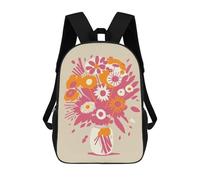 sinyumoney Luna Bouquet of Flowers Mochila Ligera Informal Para El Día A Día, Mochila Escolar Para Adolescentes, Chicas, Chicos, Mujeres Y Hombres 17inch