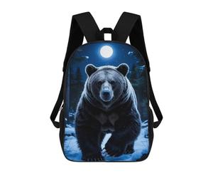 sinyumoney Lunar Guardian - Ethereal Winter Sentinel Under The Frosted Moon Mochila Escolar, Mochila De Negocios, Mochila Impermeable Para Libros Para Hombres, Mujeres Y Adolescentes 17inch