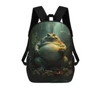 Sinyumoney Lupine Gasa Mochila Escolar Para Niños Impreso En 3D, Ideal Para Viajes Y Lecturas, Para Niños Y Estudiantes De Primaria, The Toad Prophet, 17"