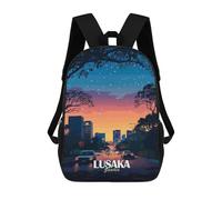sinyumoney Lusaka Zambia Cityscape at Dusk Mochila Escolar Infantil Impresa En 3D Para Niños, Mochilas De Viaje, Bolsas Para Libros, Mochila Escolar Infantil 17inch