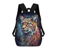 sinyumoney Lynx Painting Mochilas Informales Para Niños, Mochila Escolar Para Adolescentes, Niñas Y Niños, Mochilas Para Libros 17inch