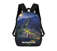 sinyumoney Machu Picchu Night View Mochila Infantil, Mochila Escolar De Gran Capacidad Para Estudiantes, Mochila Para Libros, Mochila Para Niños, Niñas, Adultos Y Adolescentes 17inch