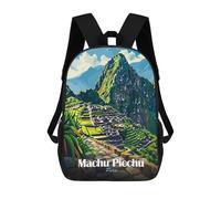 sinyumoney Machu Picchu, Peru Travel Mochila De Peluche Con Dibujos Animados, Mochila 3D Para Niños, Bolsa Escolar, Idea De Regalo De Cumpleaños Para Niños Y Niñas 17inch