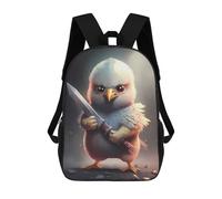 sinyumoney Mad Chick With Sword Mochila Escolar Para Niños Y Niñas, Mochila Informal De Viaje, Mochila De Gran Capacidad Para El Día A Día 17inch