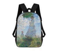 sinyumoney Madame Monet And Her Son Mochilas Escolares Para El Trabajo, Negocios, Universidad, Escuela Para Adolescentes, Chicas, Chicos, Mujeres Y Hombres 17inch