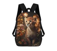 sinyumoney Magic Fantasy Cheetah Cub Mochilas Para Niños Mochila Escolar Mochila Escolar Impresa En 3D Para Niños Estudiantes De Primaria Y Secundaria 17inch