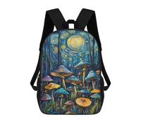 sinyumoney Magic Mushroom Forest Mochila Escolar Infantil Impresa En 3D Para Niños, Mochila De Viaje De Alta Capacidad, Mochilas Para Libros De 17 Pulgadas Para Niños
