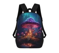 sinyumoney Magic Mushroom House Mochila Escolar Impresa En 3D Para Niños, Mochila Escolar, Mochilas De Viaje, Bolso Informal De Moda Para Niños Y Estudiantes 17inch