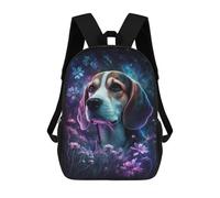 sinyumoney Magical Beagle Garden Art Print Mochila Escolar Impresa En 3D 17inch Mochilas De Moda Para Niños, Mochilas Escolares Para Niños De Primaria Y Secundaria