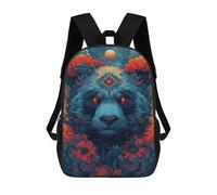 sinyumoney Magical Bear Art Print Mochila Escolar De Moda, Mochila Para Material Escolar, Mochila Impermeable Informal Para Hombres/mujeres 17inch