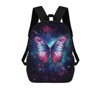 sinyumoney Magical Butterfly Mochila Escolar Infantil De 17 Pulgadas, Impresa En 3D, Estilo Casual, Para Niños, Ideal Para Viajes, Como Mochila Escolar O Para Llevar Libros.