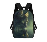sinyumoney Magical Cat In The Dark Mochila Escolar, Mochila Para Portátil, Mochila Para Camping, Aventuras Al Aire Libre Y Viajes Diarios 17inch
