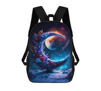 sinyumoney Magical Celestial Garden Mochila Escolar Infantil Impresa En 3D Para Niños, Mochila De Viaje De Alta Capacidad, Mochilas Para Libros De 17 Pulgadas Para Niños