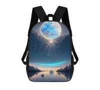 sinyumoney Magical Celestial Reflections Mochila Escolar Impresa En 3D 17inch Mochilas De Moda Para Niños, Mochilas Escolares Para Niños De Primaria Y Secundaria