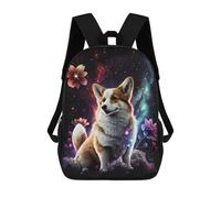 sinyumoney Magical Corgi in Space Mochila Grande Para Portátil Resistente Al Agua Para La Escuela - Perfecta Para Viajes, Trabajo Y Uso Diario 17inch