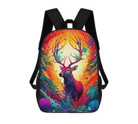 sinyumoney Magical Deer Forest Mochilas Informales Para Niños, Mochila Escolar Para Adolescentes, Niñas Y Niños, Mochilas Para Libros 17inch