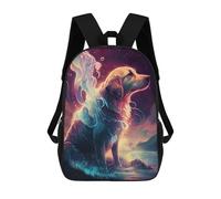 sinyumoney Magical Dog Mochila Escolar Impresa En 3D Mochilas Informales Para Niños Mochila Escolar Impresa En 3D Para Niños De Primaria Y Secundaria 17inch