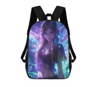 sinyumoney Magical Fairy Anime Girl Mochila Escolar De Moda Para Estudiantes, Adecuada Para Niños Y Niñas, Mochila Informal Para Viajes Al Aire Libre, Esencial Para El Día A Día 17inch