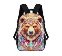 sinyumoney Magical Fantasy Bear Artwork Mochila Escolar Ligera E Informal Para Adolescentes, Niños, Mujeres Y Hombres 17inch