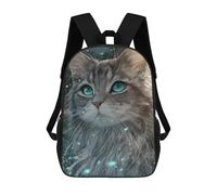 sinyumoney Magical Fantasy Cat Artwork -1 Mochila Escolar Secundaria Informal Para Viajes, Mochilas Para La Escuela Secundaria, Para Acampar, Aventuras Al Aire Libre Y Viajes Diarios 17inch