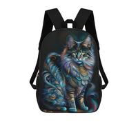 sinyumoney Magical Fantasy Cat Artwork -1 Mochilas Infantiles Mochila Escolar Impresa En 3D Para Niños Mochilas De Viaje Bolsas Para Libros Para Niños 17inch Mochila Escolar