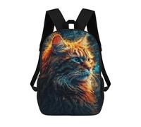 sinyumoney Magical Fantasy Cat Artwork Mochila Escolar Grande Para Niños, Niñas, Adolescentes, Hombres Y Mujeres 17inch