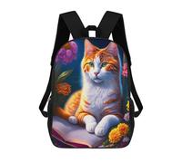 sinyumoney Magical Fantasy Cat Artwork Mochila Escolar Infantil Impresa En 3D Para Niños, Mochila De Viaje De Alta Capacidad, Mochilas Para Libros De 17 Pulgadas Para Niños