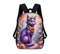 sinyumoney Magical Fantasy Cat Garden Mochila Escolar, Mochila Para Portátil, Mochila Unisex Informal Para La Escuela/trabajo/viajes 17inch
