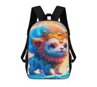 sinyumoney Magical Fantasy Creature Artwork Mochila Escolar Infantil De 17 Pulgadas, Impresa En 3D, Estilo Casual, Para Niños, Ideal Para Viajes, Como Mochila Escolar O Para Llevar Libros.