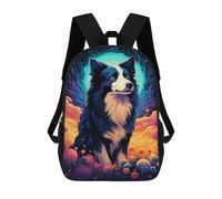 sinyumoney Magical Fantasy Dog Artwork Mochila Escolar Informal Para El Día A Día, Para La Escuela, El Trabajo Y Los Viajes Para Hombres, Mujeres Y Adolescentes. 17inch