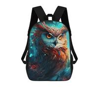sinyumoney Magical Fantasy Owl Artwork Mochilas Impresas En 3D Para Niños 17inch Mochilas De Moda Informales Para El Día A Día, Bolsas De Viaje, Mochilas Informales Para Exteriores Para Niños Y Niñas