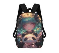 sinyumoney Magical Fantasy Panda Plush Mochila Escolar Ligera Para Aeropuerto, Estudiantes Universitarios, Mochila Para Niños/niñas/adolescentes 17inch