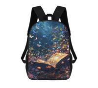 sinyumoney Magical Forest Book Mochilas Para Niños 17inch Mochila Escolar Mochila Escolar Impresa En 3D Para Niños De Primaria Y Secundaria