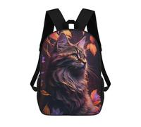 sinyumoney Magical Forest Cat Mochila Infantil Para Niñas Y Niños, Mochila De Día, Escuela Primaria, Perfecta Para La Vuelta Al Cole O Educación Física, Regalos Y Viajes 17inch