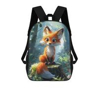 Sinyumoney Magical Forest Fox Adventure Mochila escolar de gran formato resistente al agua para ordenador portátil, ideal para viajes, trabajo y uso diario, Estilo:, 17"