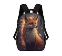 sinyumoney Magical Forest Fox Artwork-2 Mochila Escolar Impresa En 3D 17inch Mochilas De Moda Para Niños, Mochilas Escolares Para Niños De Primaria Y Secundaria