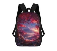 sinyumoney Magical Forest Glowing Trees Mochila Escolar Secundaria Informal Para Viajes, Mochilas Para La Escuela Secundaria, Para Acampar, Aventuras Al Aire Libre Y Viajes Diarios 17inch