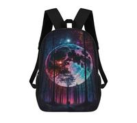 sinyumoney Magical Forest Moonlit Journey Mochila Escolar Para La Escuela Secundaria, Preparatoria, Universidad Y Viajes Para Niños/niñas/adolescentes 17inch