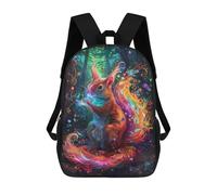 sinyumoney Magical Forest Squirrel Art Print Mochilas Infantiles Mochila Escolar Impresa En 3D Para Niños Mochilas De Viaje Bolsas Para Libros Para Niños 17inch Mochila Escolar