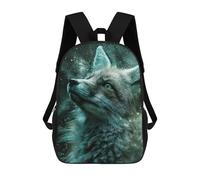 sinyumoney Magical Fox Art Print Mochila Escolar Grande Resistente Al Agua Para Portátil Para Niñas Y Adolescentes 17inch