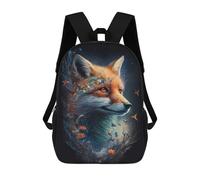 sinyumoney Magical Fox Art Print Mochilas Infantiles Impresas En 3D De 17 Pulgadas. Mochila Escolar Informal Impresa En 3D Para Niños De Primaria Y Secundaria.