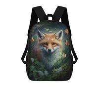 sinyumoney Magical Fox Forest Artwork Mochilas Infantiles Mochila Escolar Impresa En 3D Para Niños Mochilas De Viaje Bolsas Para Libros Para Niños 17inch Mochila Escolar