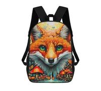 sinyumoney Magical Fox Forest Mochila Escolar Para Niños, Mochila Escolar Impresa En 3D Para Estudiantes De Primaria Y Secundaria 17inch