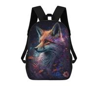 sinyumoney Magical Fox in Starry Garden Mochila Escolar Grande Resistente Al Agua Para Portátil Para Niños/niñas/adolescentes 17inch