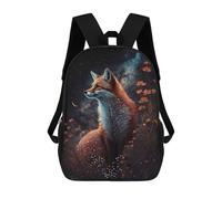 sinyumoney Magical Fox in Starry Night -3 Mochilas Infantiles Mochila Escolar Impresa En 3D Para Niños Mochilas De Viaje Bolsas Para Libros Para Niños 17inch Mochila Escolar