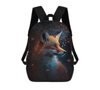 sinyumoney Magical Fox Portrait-1 Mochila Escolar Para Secundaria Y Preparatoria. Mochila Informal Para Adolescentes, Chicas, Chicos, Mujeres Y Hombres. 17inch